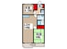 柳井マンション 2LDKの間取り