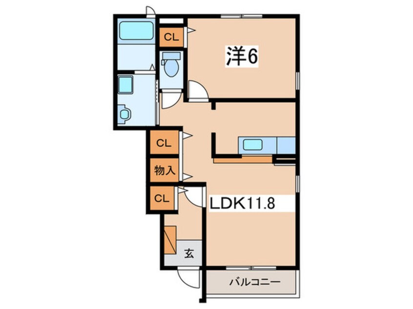 間取図 ラルジュＢ