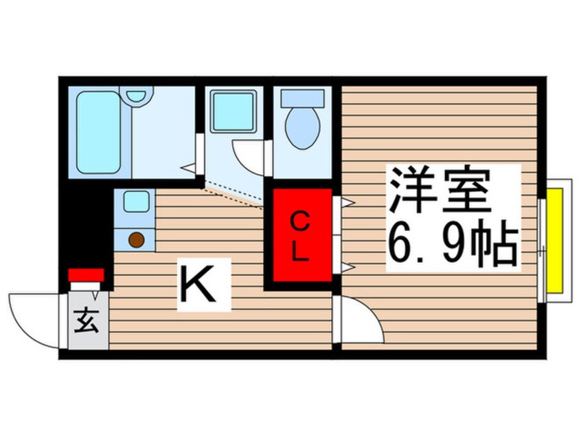 間取図 プレジール花島公園Ⅲ