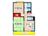 エステ－ト京塚Ⅱ 2DKの間取り