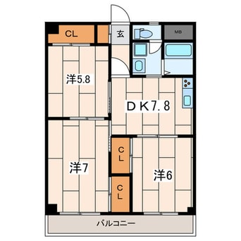 間取図 ペアパークⅠ