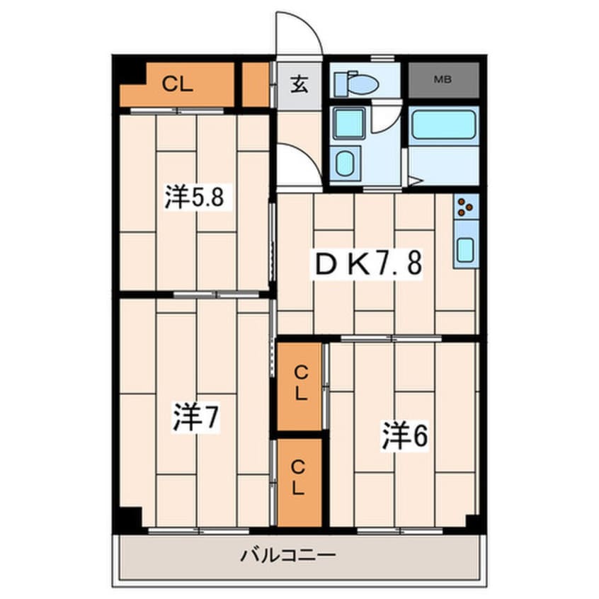 間取図 ペアパークⅠ