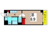 サウス・イ－スト 1Kの間取り