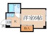 パレスコーポ 1Kの間取り