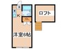 スカイフィ－ルド 1Rの間取り