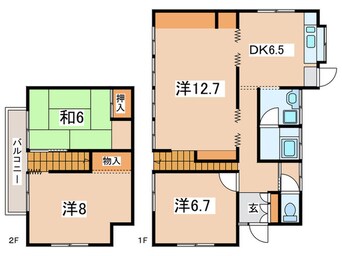 間取図 浦賀駅二葉2丁目戸建て