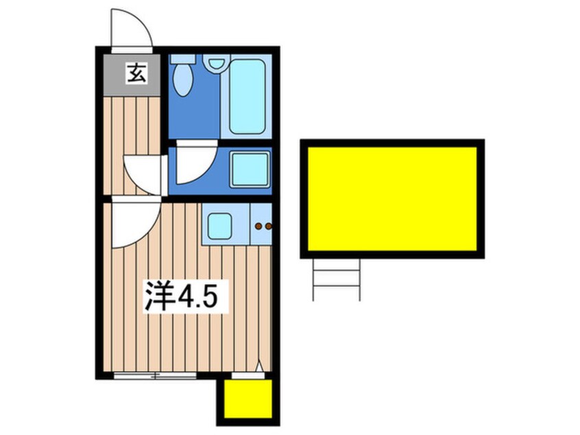 間取図 サンステージ蒔田A棟