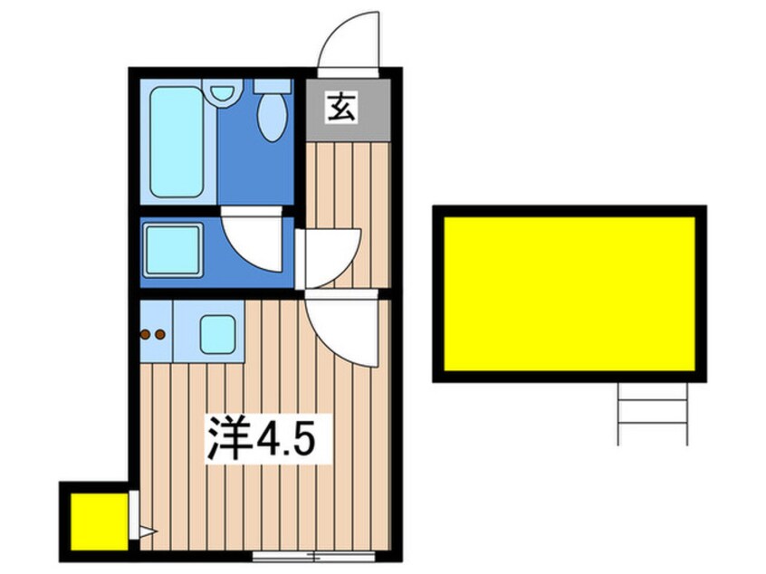 間取図 サンステージ蒔田A棟