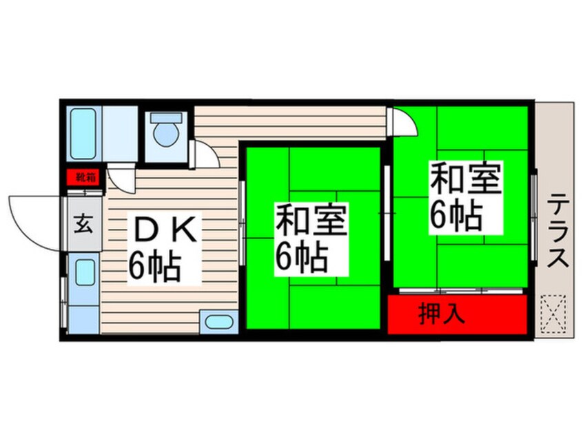 間取図 第３コーポ吉岡