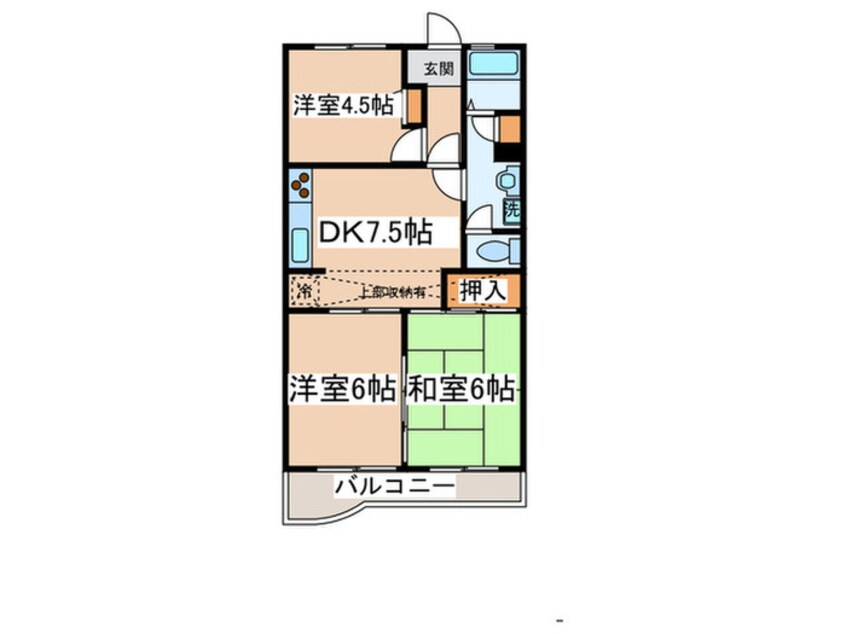 間取図 エスパシオ聖蹟