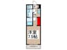 MELDIA入間市Ⅲ 1Kの間取り