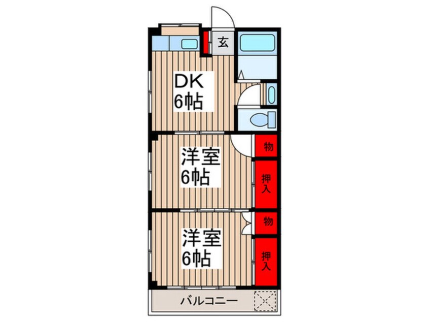 間取図 コーポ五月