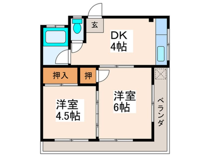 間取図 サンハイツ堀切