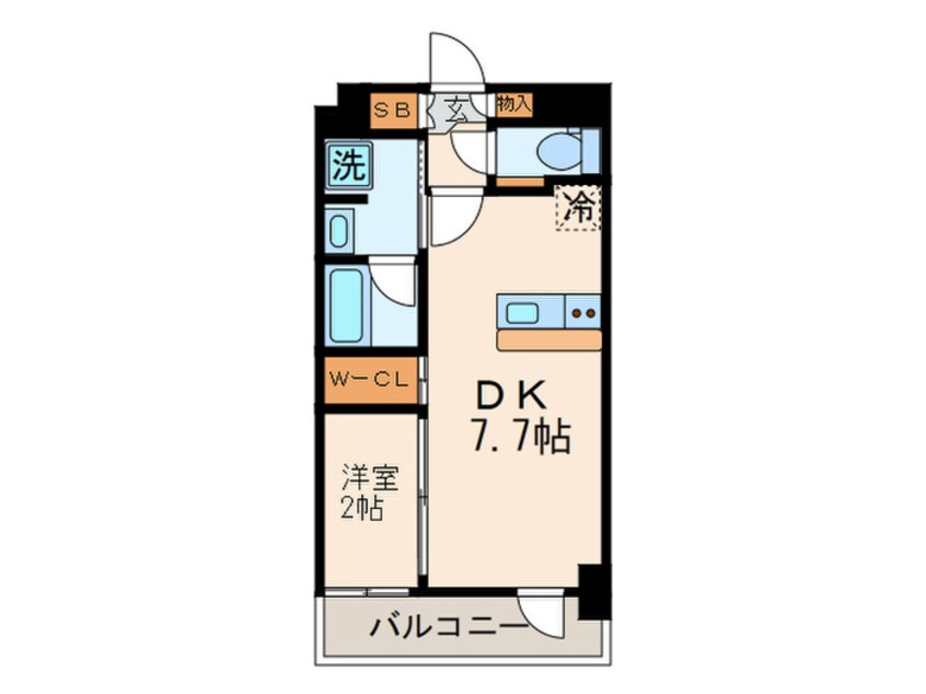 間取図 アジールコート蒲田