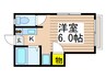 グリ－ンフィ－ルド 1Kの間取り