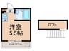 ジュネス桜川 1Rの間取り