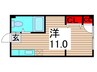 第一マンション 1Rの間取り