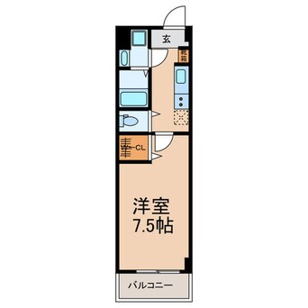 間取図 仮称）中央区松波４丁目計画