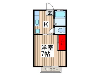 間取図 キャッスルロ－ド芝