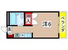 エシール・K 1Rの間取り