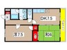 クリード 2DKの間取り