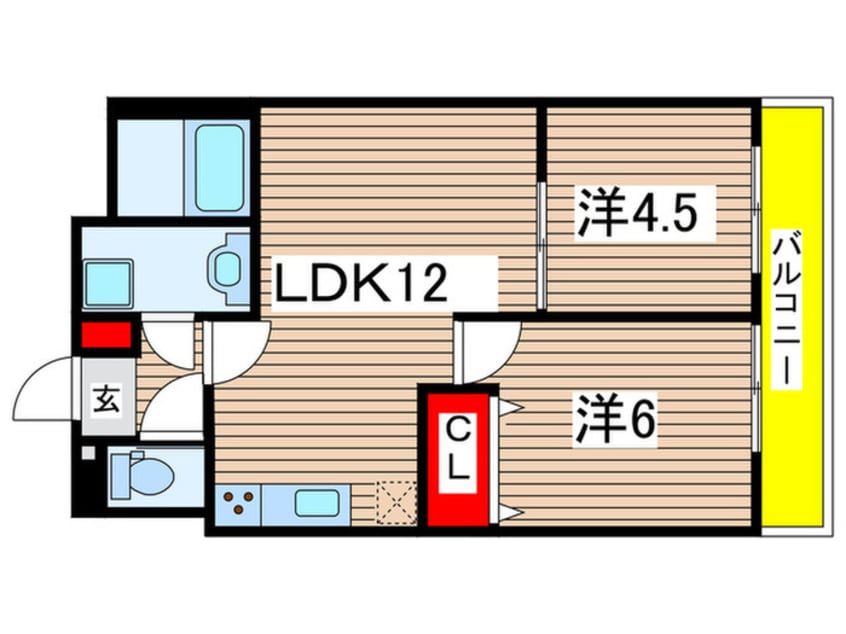 間取図 第６センチュリーハイム