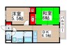 サキハイツフジキ 2DKの間取り