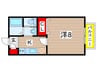 フォレストコート 1Kの間取り