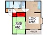アドザックス本町２番館 1LDKの間取り