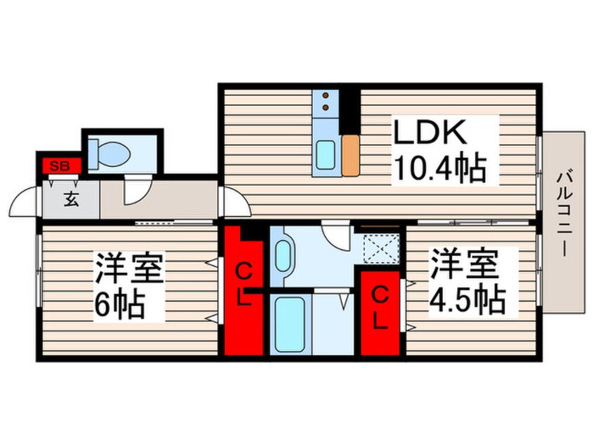 間取図 レユシール　イコウ