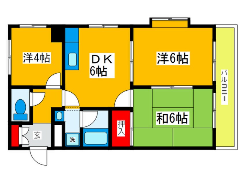 間取図 メゾン岩崎