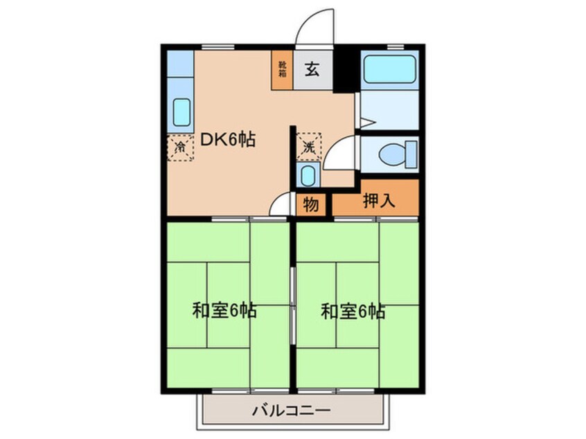 間取図 パールハイツ菅田第５