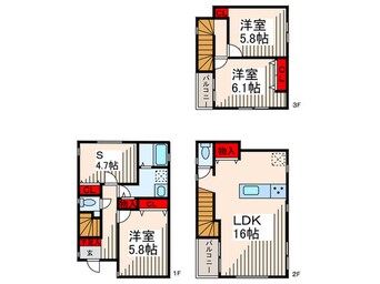 間取図 Ｋｏｌｅｔ篠崎#０８