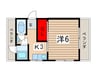 岡部マンション 1Kの間取り