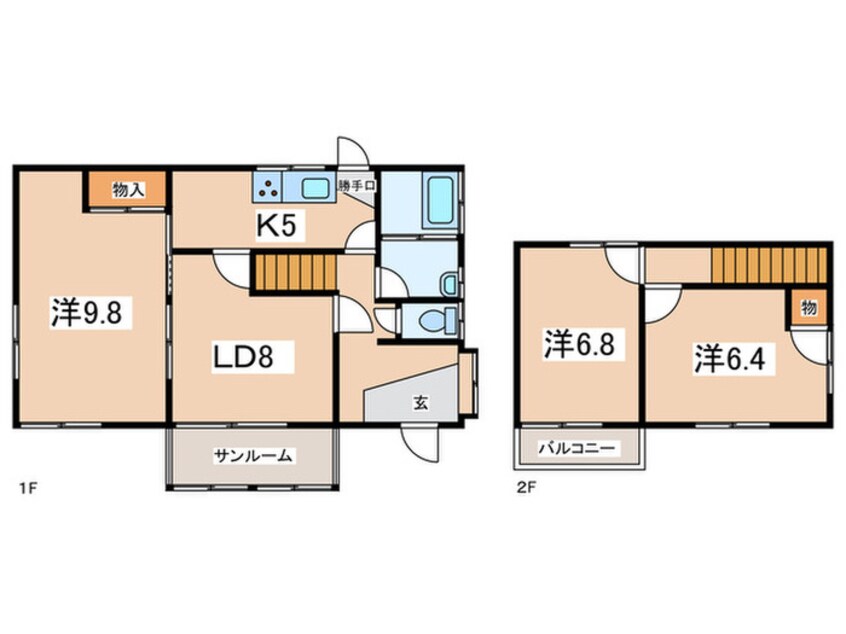 間取図 上溝貸家