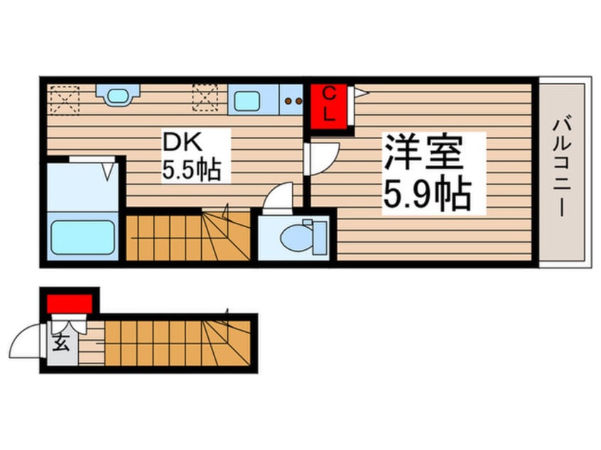 間取図 パステール・グランおゆみ野
