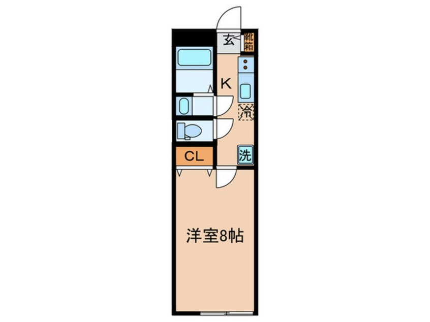 間取図 パーシモンコート