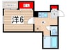 コンフォートベルハウスA棟 1Kの間取り
