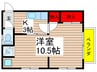 SAP本八幡 1Kの間取り