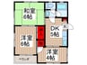 市川アパート 3DKの間取り