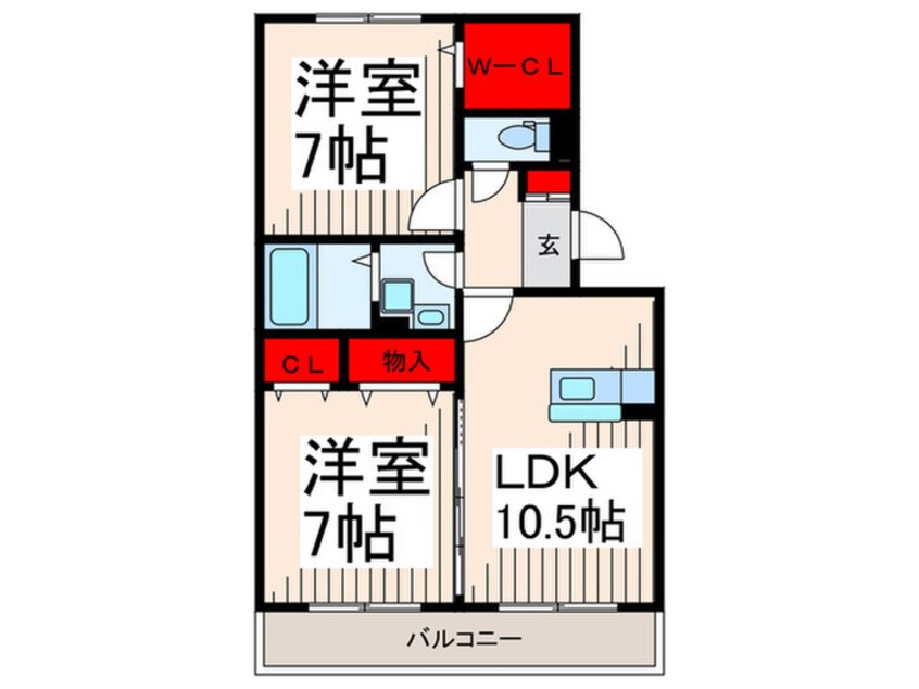 間取図 ハーモニアス瑞江Ⅰ