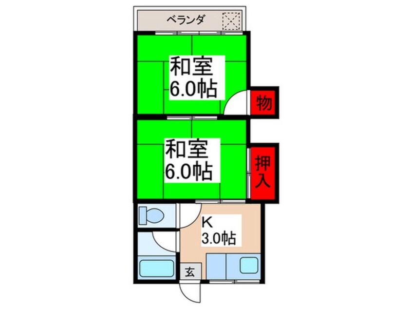 間取図 金星コ－ポ