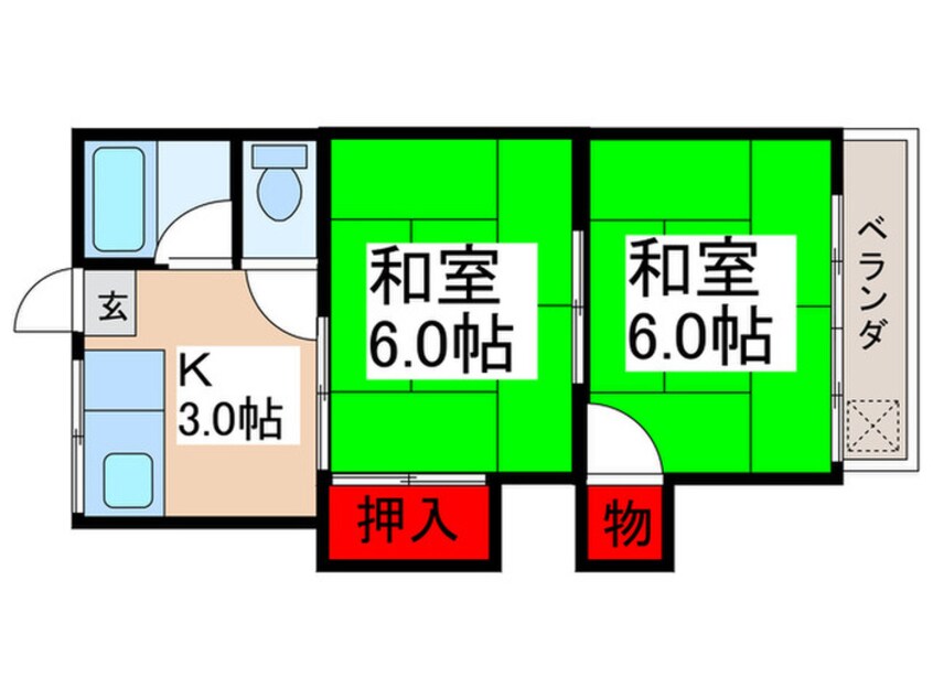 間取図 金星コ－ポ