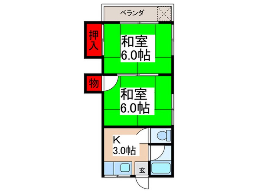 間取図 金星コ－ポ