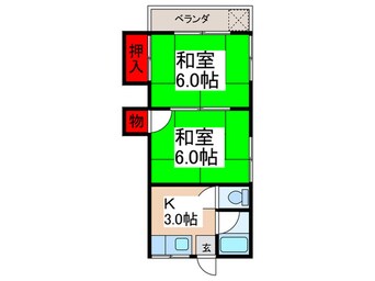 間取図 金星コ－ポ