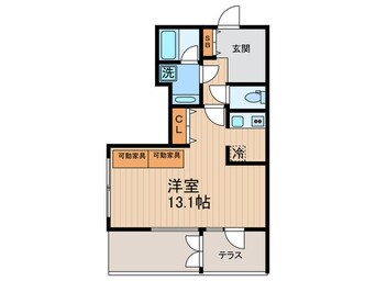 間取図 モナルダ高輪