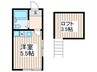 ヴィレ南阿佐ヶ谷 1Rの間取り