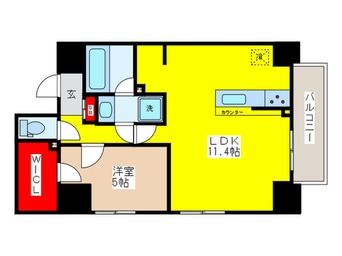 間取図 ユニデン八丁堀レジデンス