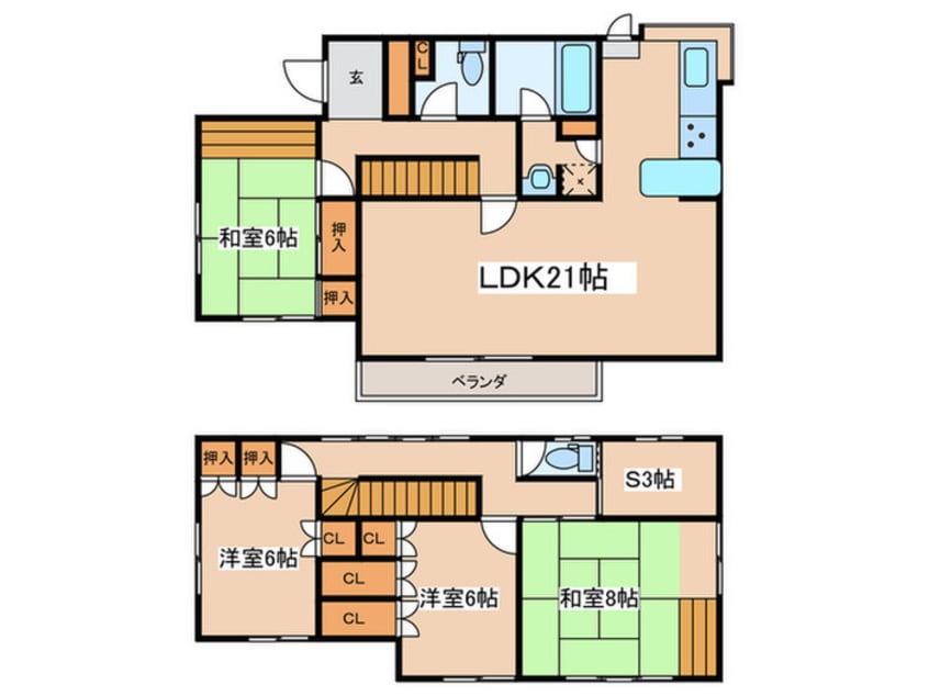 間取図 馬引沢一丁目戸建