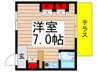 三善マンション本八幡 1Rの間取り